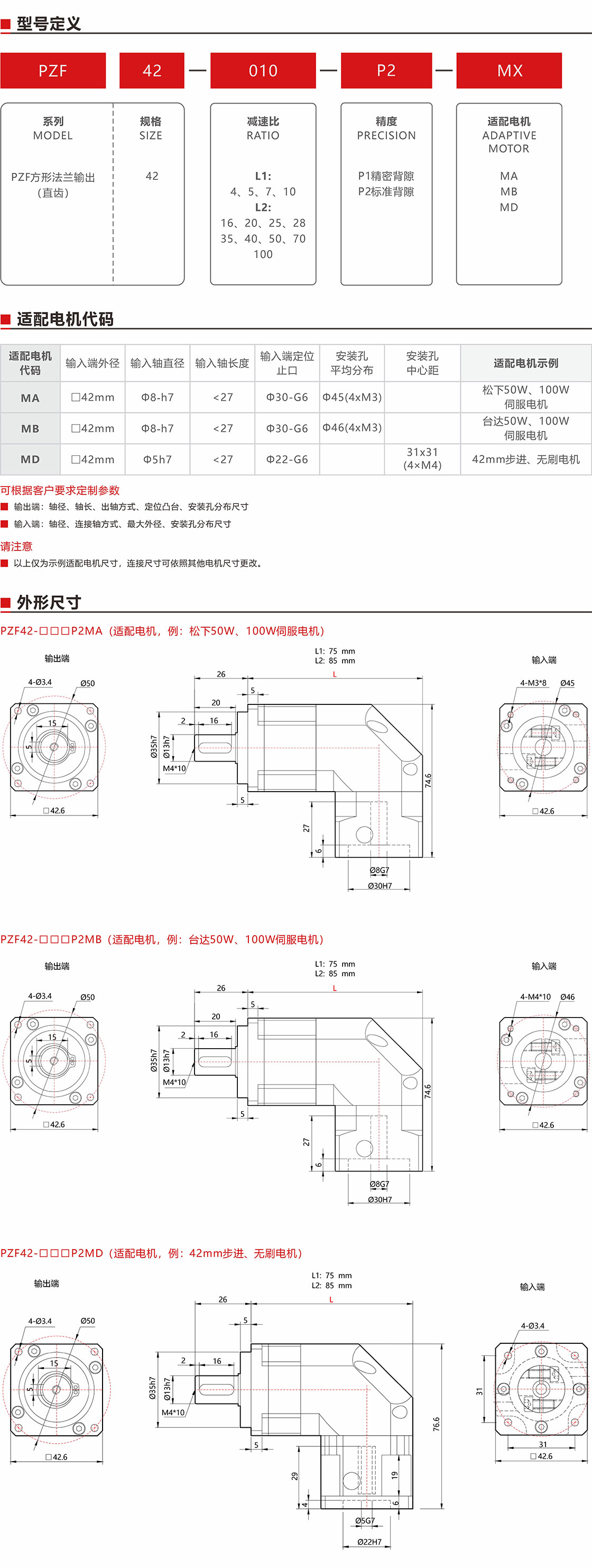 PZF42直角減速機，減速箱產品詳情.jpg